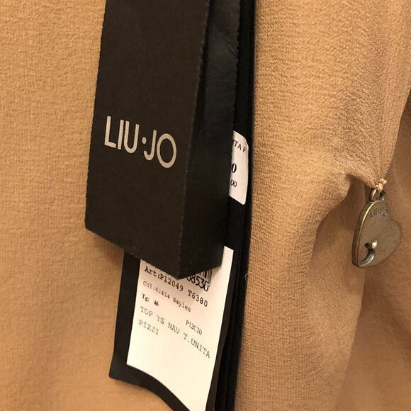 Liu Jo Camel Lace Camisole Blouse Size S NTW CLOSET CLEAR-OUT! - Picture 11 of 13